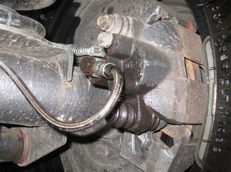 brake hose leaking at caliper